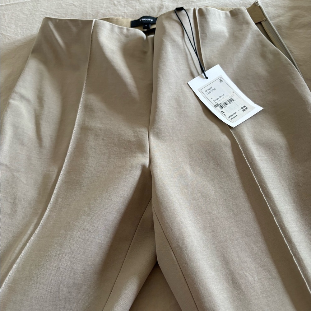 Theory Beige Stone women’s pants - Picture 5 of 5